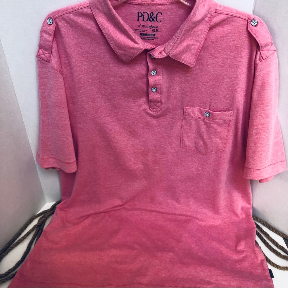 📦PD & C -short sleeve men’s casual polo shirt.
